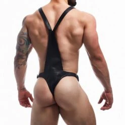 Body Cut4Men Blackleatherlike BL4CK07 -Emporio Armani Soldes Magasin Body c4m BL4CK07 noir 3