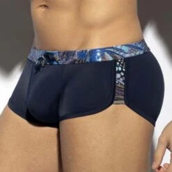 Boxer De Bain ES Collection Tropical Glitter 2225 -Emporio Armani Soldes Magasin Boxerbain es 2225 bleu 4