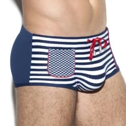 Boxer De Bain ES Collection Sailor 1921 -Emporio Armani Soldes Magasin Boxerbain escollection 1921 bleu 4