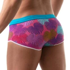 Boxer De Bain Floral Swim TOF PARIS TOF192P 6 Boxer De Bain Floral Swim TOF PARIS TOF192P -Emporio Armani Soldes Magasin Boxerbain tof TOF192P rose 3