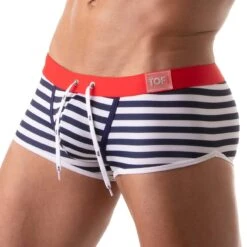 Boxer De Bain Iconic Swim TOF PARIS TOF207BU 13 Boxer De Bain Iconic Swim TOF PARIS TOF207BU -Emporio Armani Soldes Magasin Boxerbain tof TOF207BU raye 4