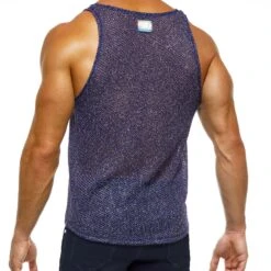 Debardeur Modus Vivendi Knight 05231 -Emporio Armani Soldes Magasin Debardeur modus 05231 bleu 3