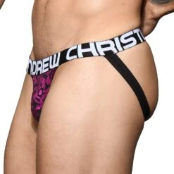 Jock Strap Andrew Christian Posh Leopard 92147 7 Jock Strap Andrew Christian Posh Leopard 92147 -Emporio Armani Soldes Magasin JockStrap ac 92147 violet 4