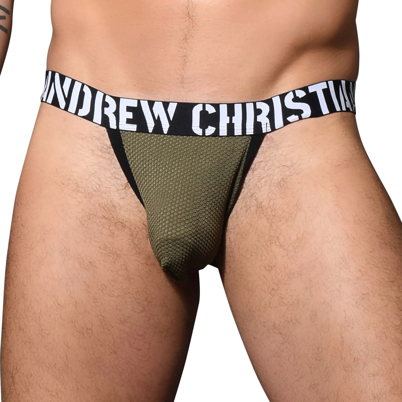 Jock Strap Andrew Christian Military Mesh 92595 1 Jock Strap Andrew Christian Military Mesh 92595