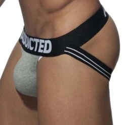 Jock Strap Addicted Super Bulk AD714 6 Jock Strap Addicted Super Bulk AD714 -Emporio Armani Soldes Magasin JockStrap addicted AD714 gris 4