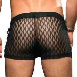 Short Andrew Christian Sexy Lace 6653 6 Short Andrew Christian Sexy Lace 6653 -Emporio Armani Soldes Magasin Short ac 6653 noir 3