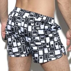 Short De Bain ES Collection Retro 1904 -Emporio Armani Soldes Magasin Shortbain escollection 1904 noir 3