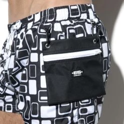 Short De Bain ES Collection Retro 1904 -Emporio Armani Soldes Magasin Shortbain escollection 1904 noir 5