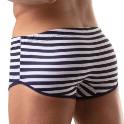 Shorty De Bain Iconic Swim TOF PARIS TOF208BU 6 Shorty De Bain Iconic Swim TOF PARIS TOF208BU -Emporio Armani Soldes Magasin Shortybain tof TOF208BU raye 3