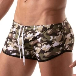 Shorty De Bain Iconic Swim TOF PARIS TOF208K -Emporio Armani Soldes Magasin Shortybain tof TOF208K camo 4