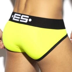 Slip ES Collection Sportive UN493 -Emporio Armani Soldes Magasin Slip esco UN493 jaune 3