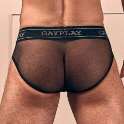 Slip Underpants Rubber GAYPLAY -Emporio Armani Soldes Magasin Slip gayplay UNDERRUBB noir 3