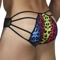 Slip Pikante Compatibilit Y Ruched Printed PIK0234 -Emporio Armani Soldes Magasin Slip pikante pik0234 Noir 3