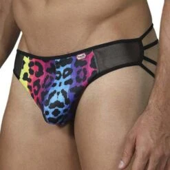 Slip Pikante Compatibilit Y Ruched Printed PIK0234 -Emporio Armani Soldes Magasin Slip pikante pik0234 Noir 4