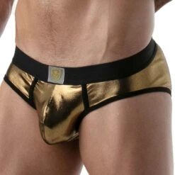 Slip Metal TOF PARIS TOF130O 7 Slip Metal TOF PARIS TOF130O -Emporio Armani Soldes Magasin Slip tof TOF130O or 4