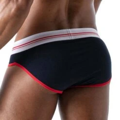 Slip French TOF PARIS TOF162BU -Emporio Armani Soldes Magasin Slip tof TOF162BU bleu 3