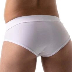 Slip De Bain XL Push Up TOF PARIS TOF119B -Emporio Armani Soldes Magasin Slipbain tof TOF119B blanc 3