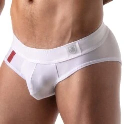 Slip De Bain XL Push Up TOF PARIS TOF119B -Emporio Armani Soldes Magasin Slipbain tof TOF119B blanc 4