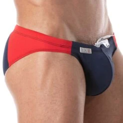 Slip De Bain Holidays Swim TOF PARIS TOF249BM -Emporio Armani Soldes Magasin Slipbain tof TOF249BM bleu 4