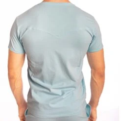 T-Shirt L Homme Invisible Hypnos Ice Blue MY61HYP -Emporio Armani Soldes Magasin T Shirt hi MY61HYP bleu 3