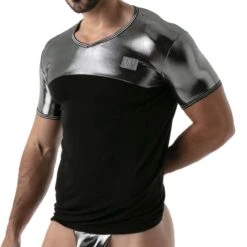 T-Shirt Metal TOF PARIS TOF134A 7 T-Shirt Metal TOF PARIS TOF134A -Emporio Armani Soldes Magasin TShirt tof TOF134a argent 4