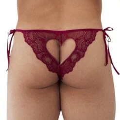 Tanga Candyman Lace Heart 99579 -Emporio Armani Soldes Magasin Tanga candy 99579 bordeau 3