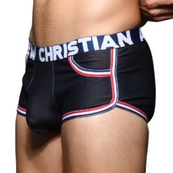 Boxer Andrew Christian Stretch Denim 92582 -Emporio Armani Soldes Magasin boxer ac 92582 bleu 4