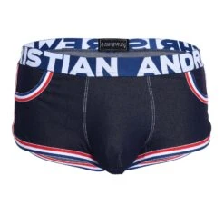 Boxer Andrew Christian Stretch Denim 92582 -Emporio Armani Soldes Magasin boxer ac 92582 bleu 9