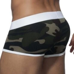 Boxer Addicted Camo Stripe AD765 -Emporio Armani Soldes Magasin boxer addicted ad765 blanc 3