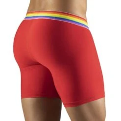 Boxer Long ErgoWear MAX XV PRIDE EW1122 -Emporio Armani Soldes Magasin boxer ergo EW1122 rouge 3
