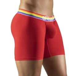 Boxer Long ErgoWear MAX XV PRIDE EW1122 -Emporio Armani Soldes Magasin boxer ergo EW1122 rouge 4