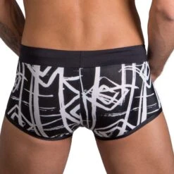 Boxer De Bain Eros Veneziani Push-Up 7363 -Emporio Armani Soldes Magasin boxerbain eros 7363 noir 3