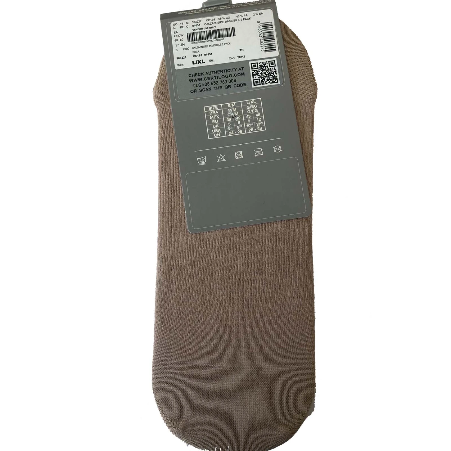 Pack De 2 Paires De Chaussettes Emporio Armani 303227 C193 2 Pack De 2 Paires De Chaussettes Emporio Armani 303227 C193 â Image 2