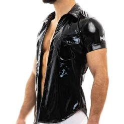 Chemise Modus Vivendi Viral Vinyl 08041 -Emporio Armani Soldes Magasin chemise modus 08041 noir 4