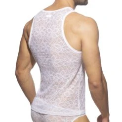 Débardeur Addicted Flowery Lace AD1077 -Emporio Armani Soldes Magasin debardeur addicted ad1077 blanc 3