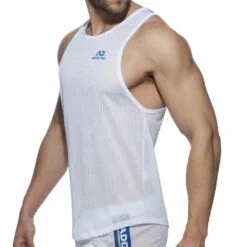 Débardeur Addicted Waistband Mesh AD928 -Emporio Armani Soldes Magasin debardeur addicted ad928 blanc 4