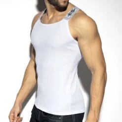 Debardeur ES Collection Recycled Rib TS294 -Emporio Armani Soldes Magasin debardeur esco ts294 blanc 4