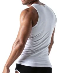 Débardeur French TOF PARIS TOF166B -Emporio Armani Soldes Magasin debardeur tof TOF166B blanc 3