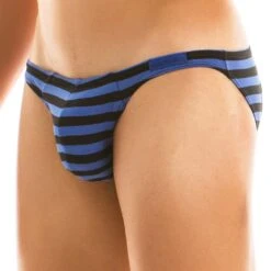 Jock Slip Modus Vivendi Stripped 11911 -Emporio Armani Soldes Magasin emptybottom modus 11911 bleu 4