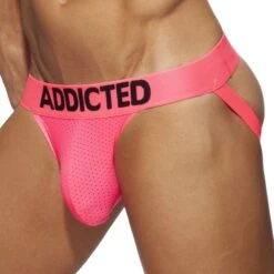 Jock Strap Cockring Addicted Neon Mesh AD954 5 Jock Strap Cockring Addicted Neon Mesh AD954 -Emporio Armani Soldes Magasin jockstrap addicted ad954 rose 4