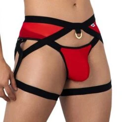 Jock Strap Candyman Garter 99623 -Emporio Armani Soldes Magasin jockstrap candy 99623 rouge 4