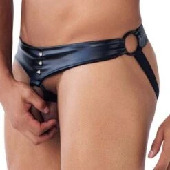 Jock Strap Xtremen Protuder 91107 -Emporio Armani Soldes Magasin jockstrap xtremen 91107 noir 4