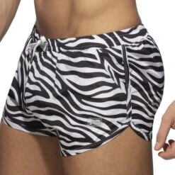 Short De Bain Addicted Zebra ADS306 -Emporio Armani Soldes Magasin short addicted ads306 noir 4