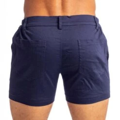 Short L Homme Invisible Tennis HW158TNS -Emporio Armani Soldes Magasin short hi hw158tns bleu 3