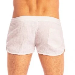 Short L Homme Invisible Palm Spring SP05PAL -Emporio Armani Soldes Magasin short hi sp05pal blanc 3