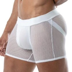 Short Circuit Mesh TOF PARIS TOF239B -Emporio Armani Soldes Magasin short tof TOF239B blanc 4