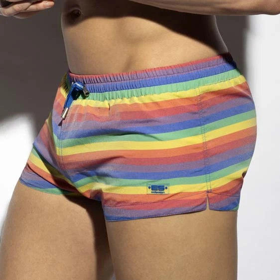 Short De Bain ES Collection Rainbow Multi Stripes 2304 4 Short De Bain ES Collection Rainbow Multi Stripes 2304 – Image 4
