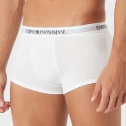 Pack 3 Shortys Emporio Armani 111610 C722 -Emporio Armani Soldes Magasin shorty ea 111610c722 blanc 4