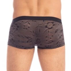 Shorty L Homme Invisible Fleur Noire MY39FLN -Emporio Armani Soldes Magasin shorty hi my39fln noir 3