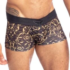Shorty L Homme Invisible Oppulence DOro UW05ORO -Emporio Armani Soldes Magasin shorty hi uw05oro noir 4